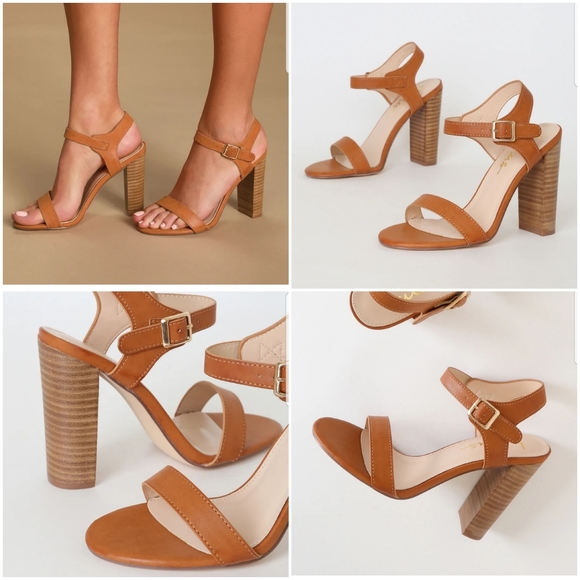 Dauphine Natural High Heel Sandals - Picture 7 of 8